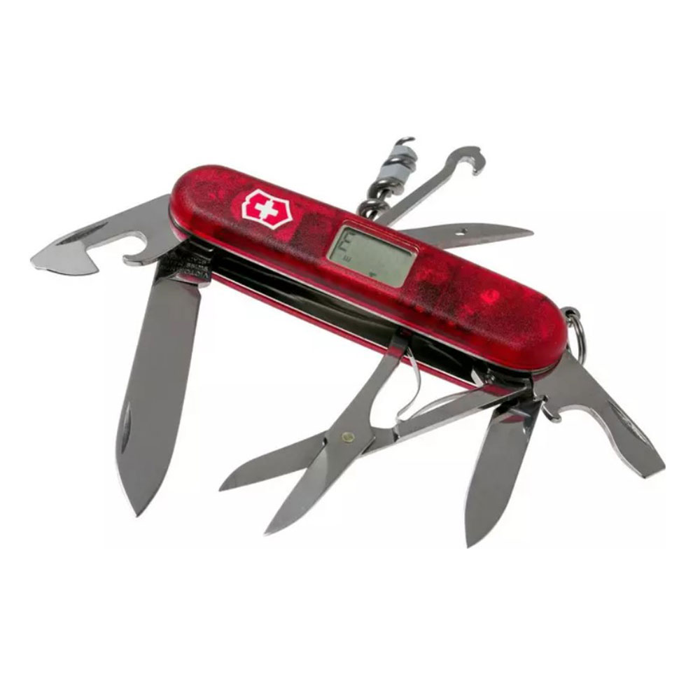 NAVAJA VICTORINOX RAVELLER ROJA TRANS 00000