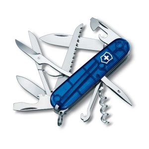 NAVAJA VICTORINOX 91MM TRANSLUCIDO AZUL HUNTSMAN