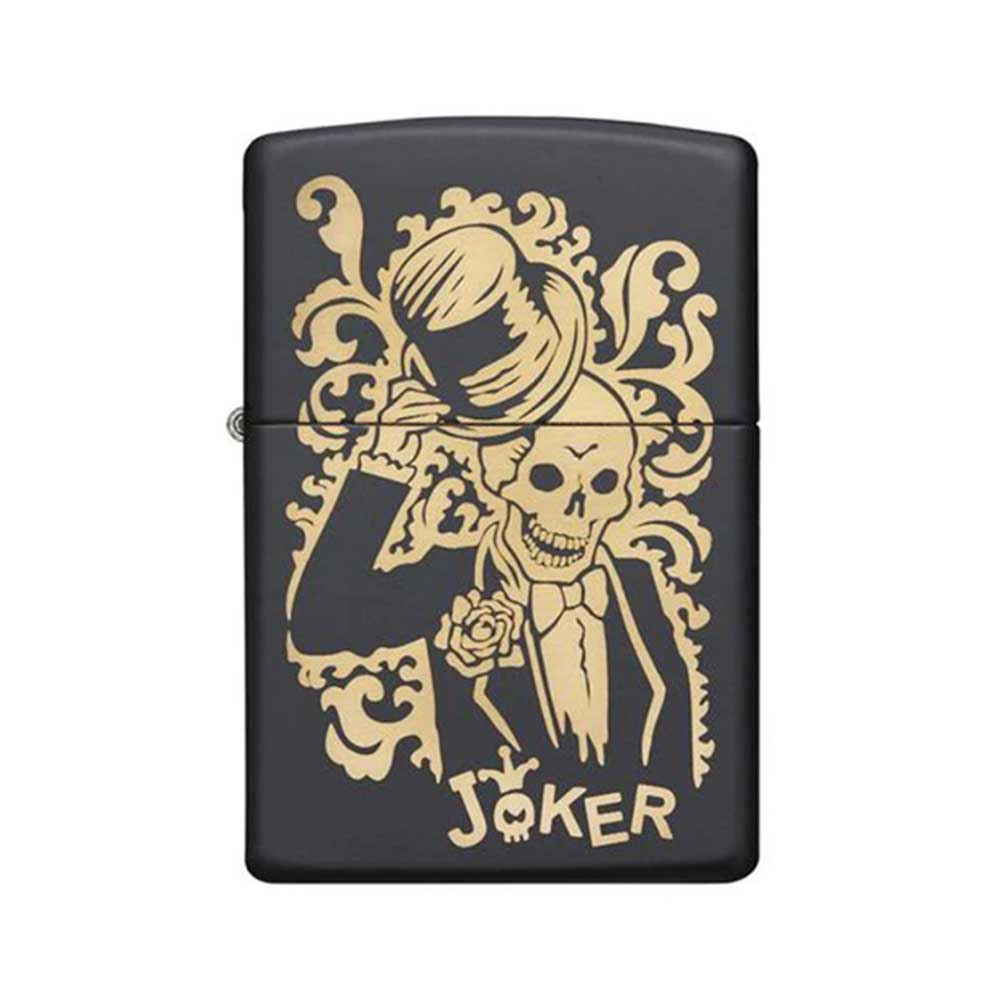 Encendedor Zippo 29632 Jocker Black Matte Laser Engrave