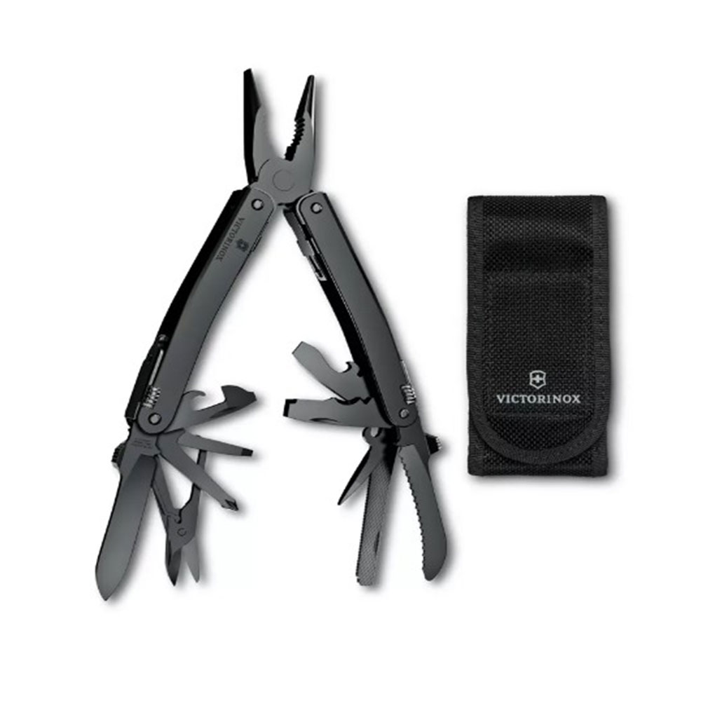 NAVAJA VICTORINOX SWISSTOOL SPIRIT MXBS NEGRA CON ESTUCHE NYLON