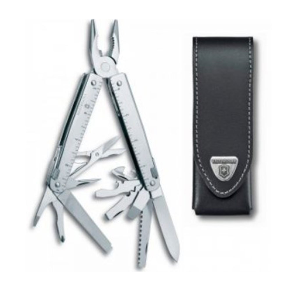 MULTIHERRAMIENTA VICTORINOX EN FUNDA DE CUERO SWISSTOOL