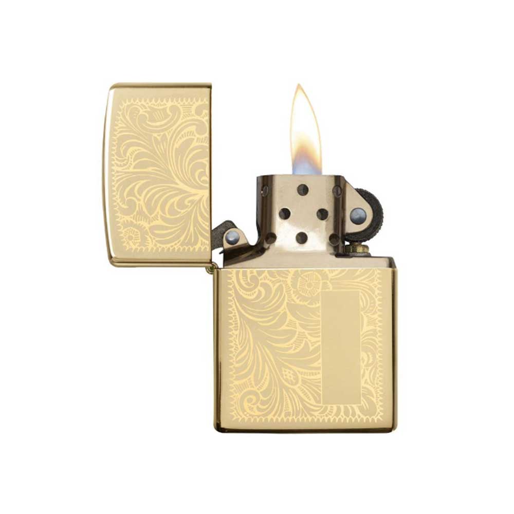 Encendedor Zippo 352B High Polish Brass Venetian - Imagen 2