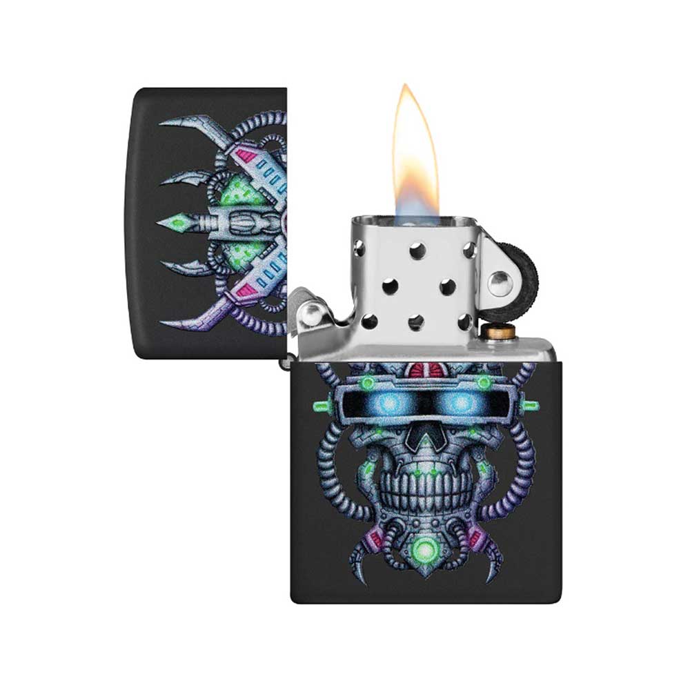 Encendedor Zippo 48516 Cyber Skull Design - Imagen 2