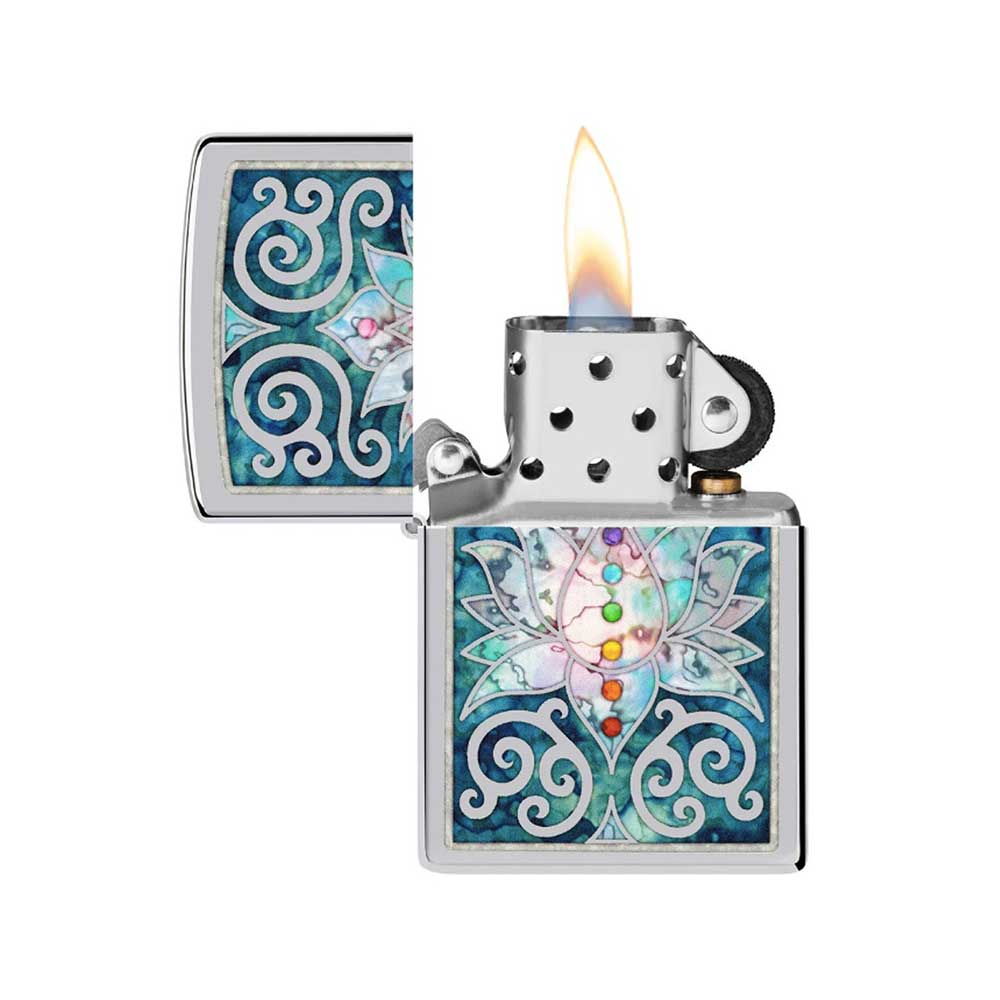 Encendedor Zippo 48592 Lotus Flower Design - Imagen 2