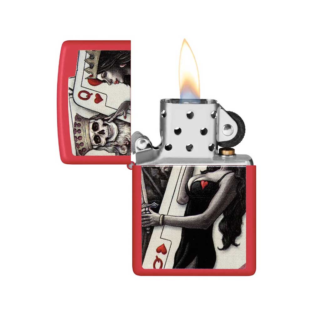 Encendedor Zippo 48624 Skull King Queen Beauty - Imagen 2