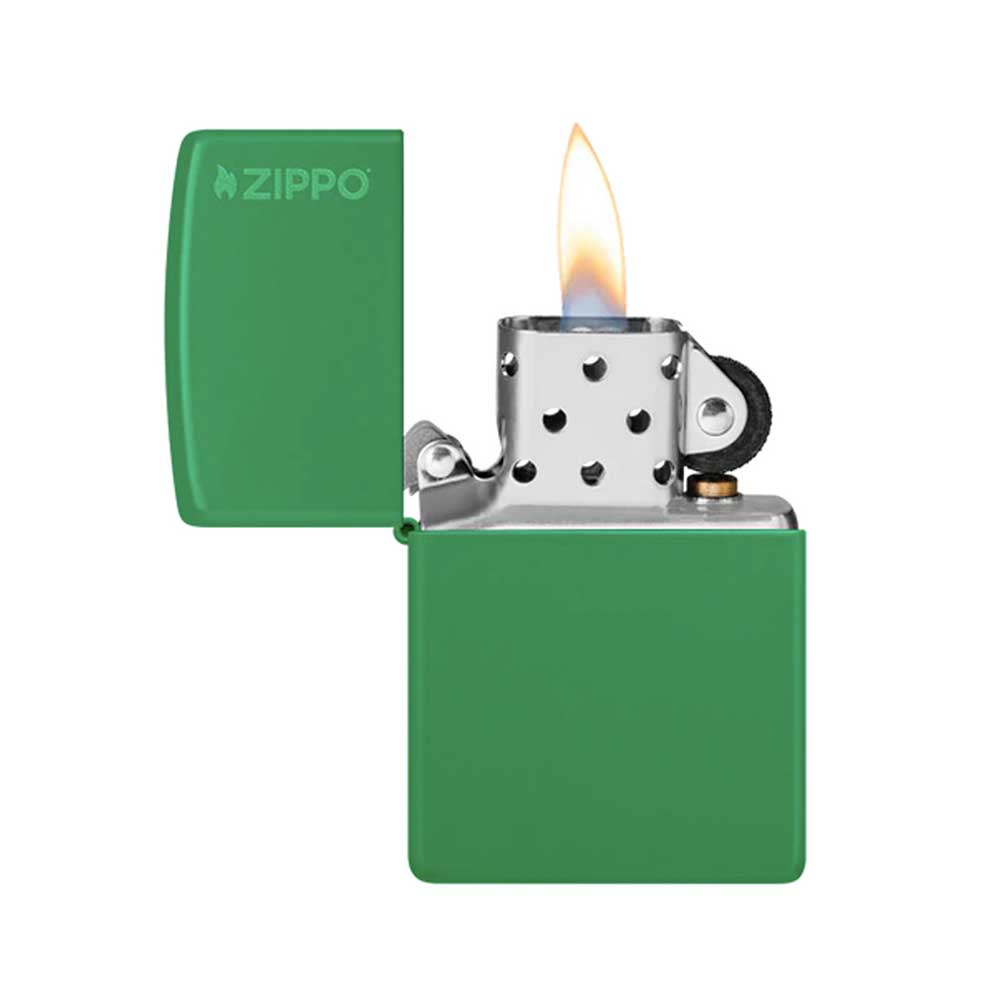 Encendedor Zippo 48629ZL Grass Green Logo - Imagen 2