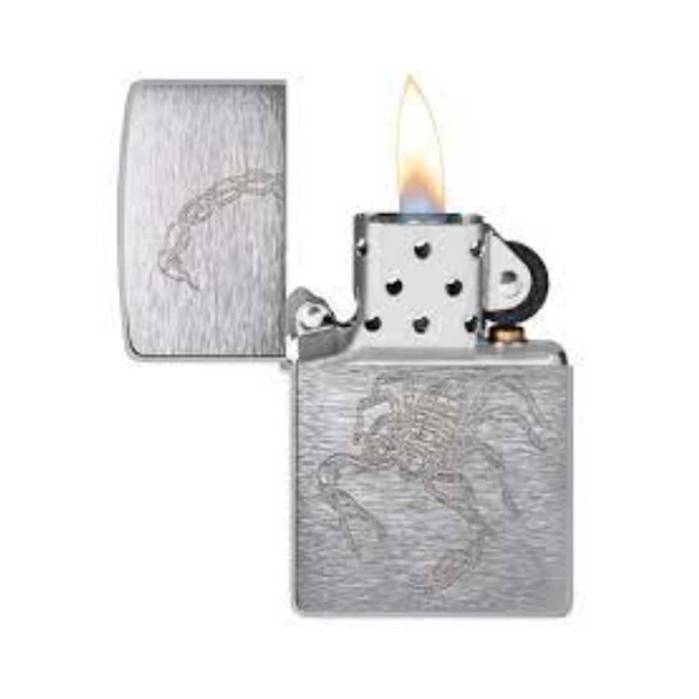 Encendedor Zippo 48788 Scorpion Brushed Chrome - Imagen 2