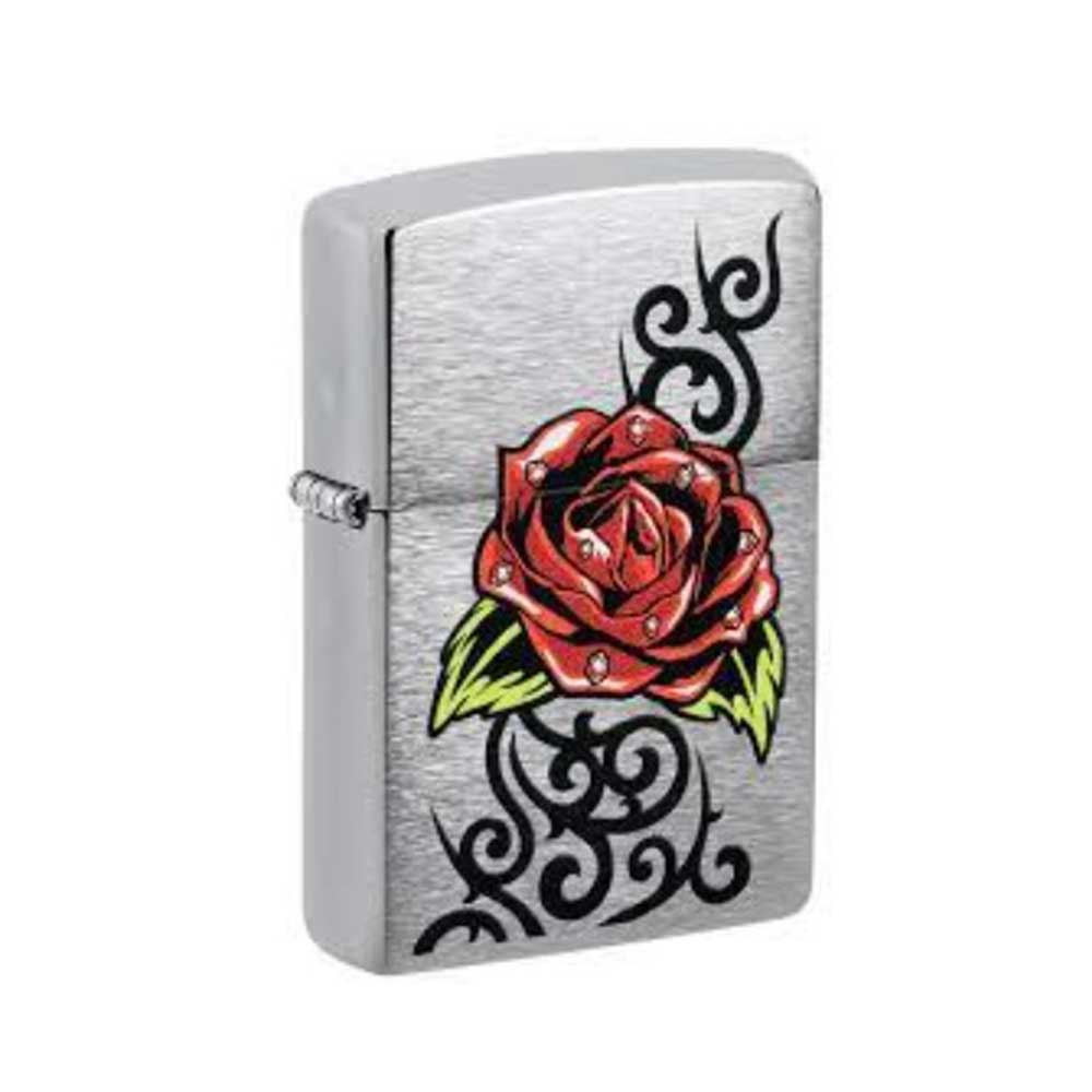 Encendedor Zippo 48790 Rose Brushed Chrome