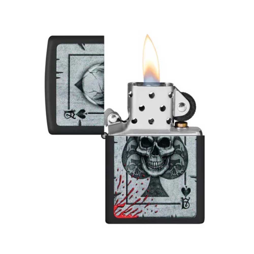 Encendedor Zippo 48794 Skull Ace Black - Imagen 2