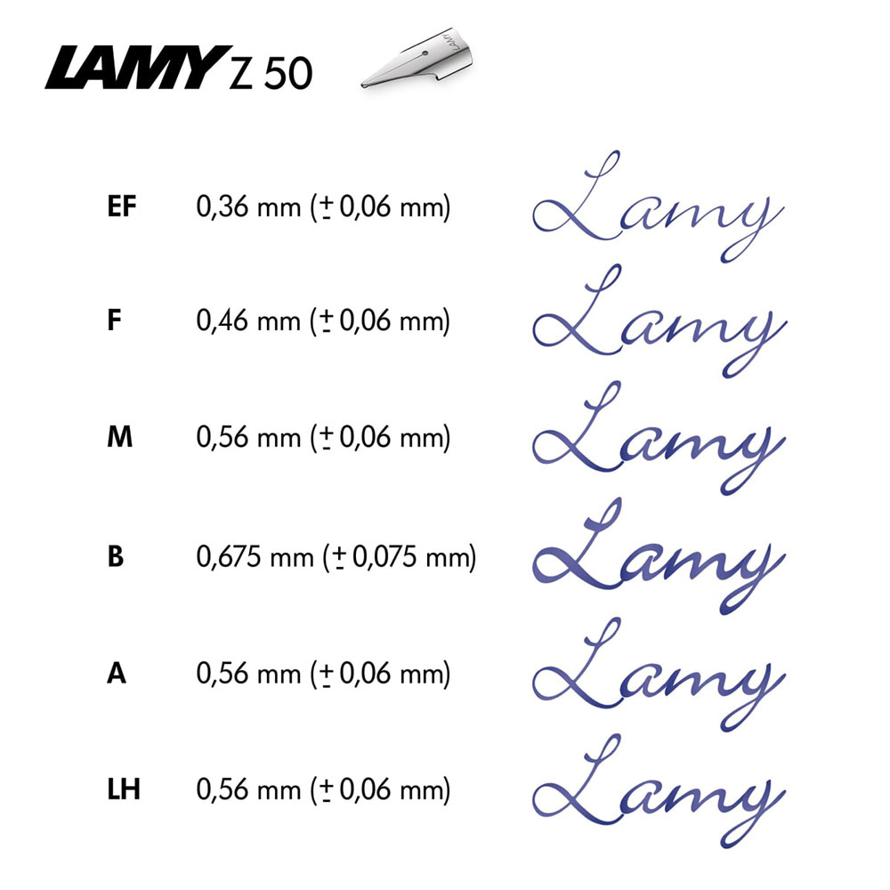 Plumin Lamy Acero F Z50 Acero F Acero - Imagen 2