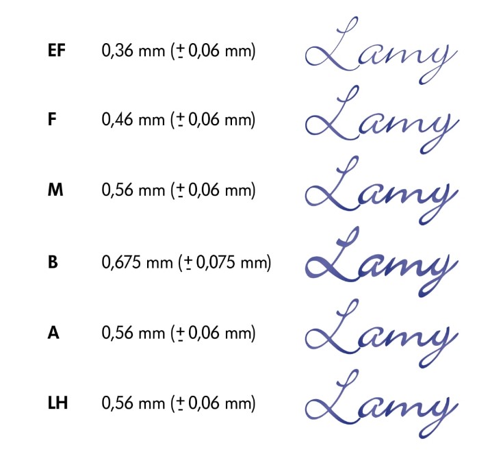 Plumín Lamy Z50 EF ACERO - Imagen 3