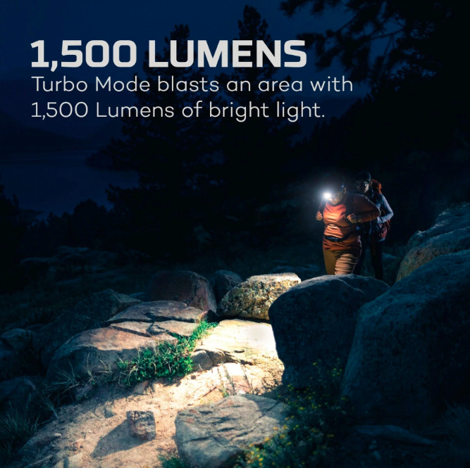 LINTERNA NEBO TRANSCEND 1500 FRONTAL RECARGABLE 1500 LUMENES - Imagen 5
