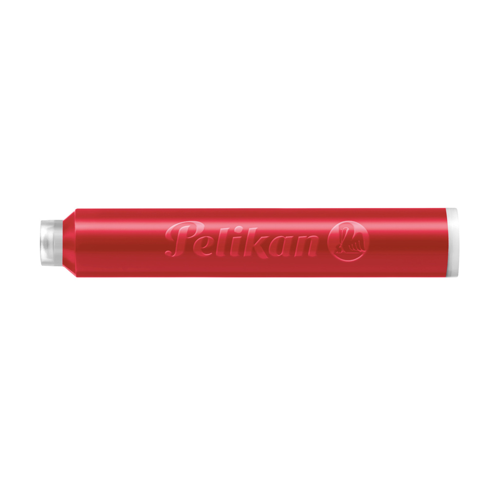 Cartucho de Tinta Corto para Pluma Estilográfica Pelikan TP/6 Tinta 4001 Color Rojo, contiene 6 unidades - Imagen 2
