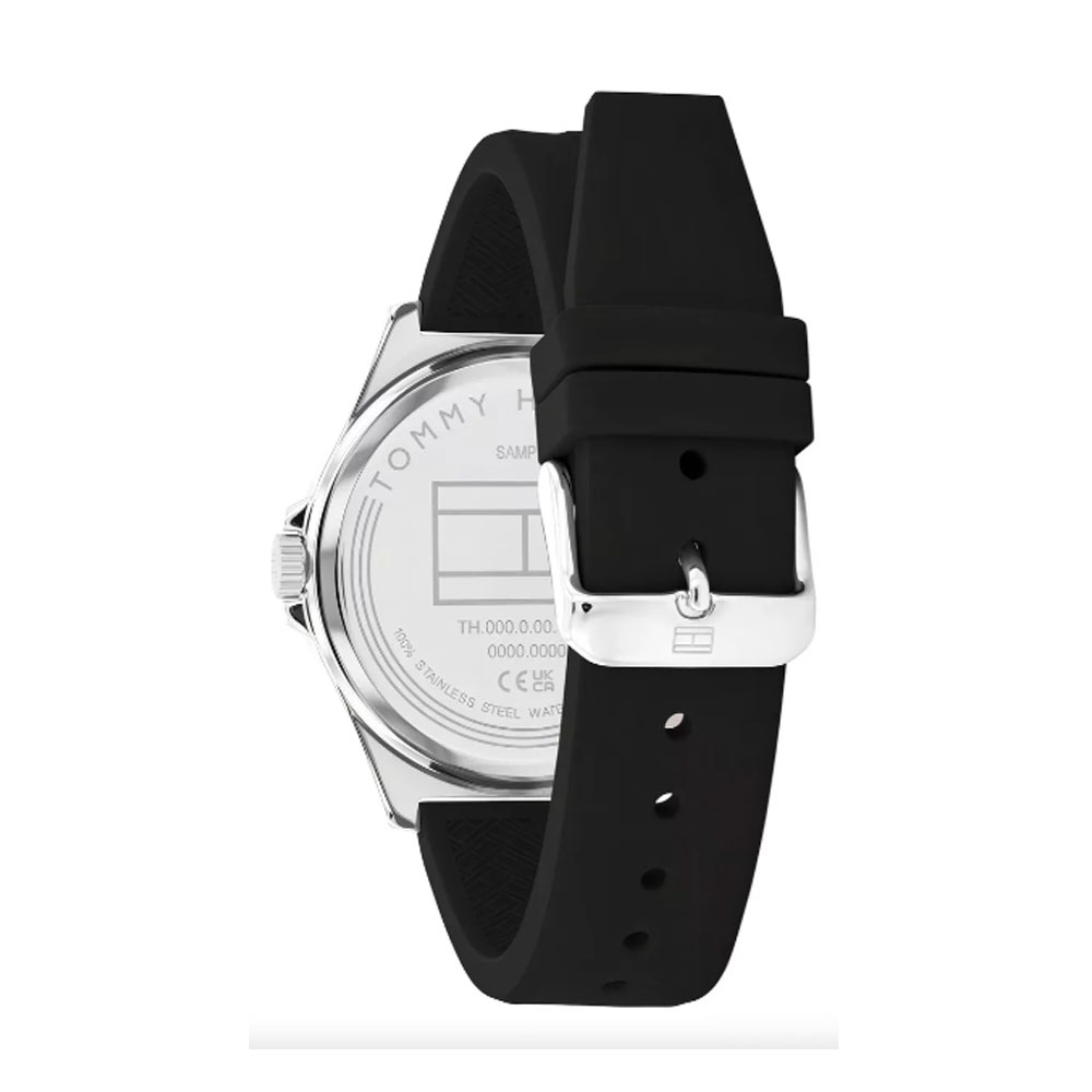 RELOJ TOMMY HILFIGER 1710617 ANALOGO PULSERA SILICONA NEGRA. HOMBRE - Imagen 3