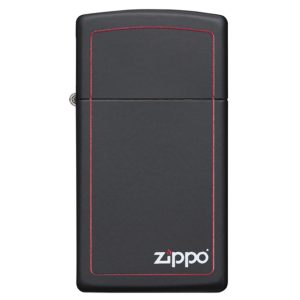 ENCENDEDOR ZIPPO, MODELO SLIM BLACK W ZIPPO BORDER CI