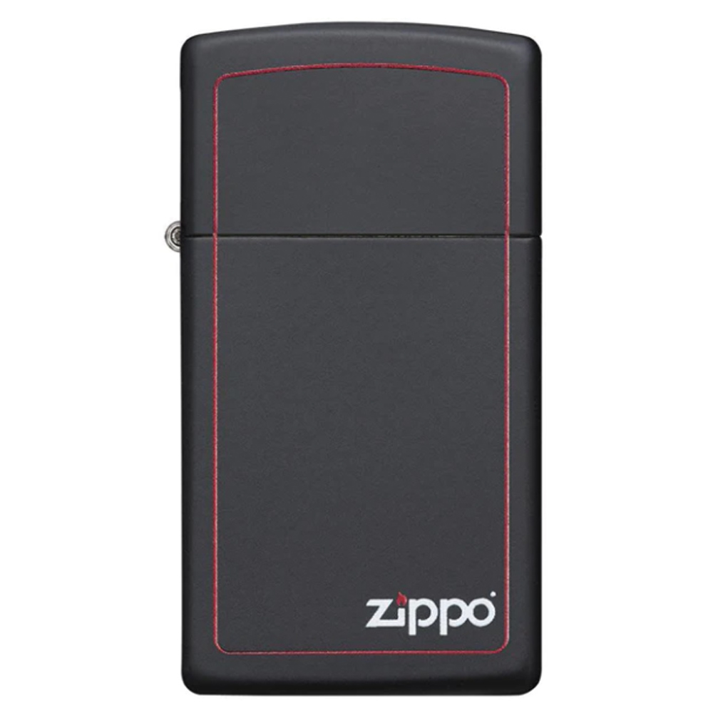 ENCENDEDOR ZIPPO, MODELO SLIM BLACK W ZIPPO BORDER CI
