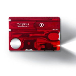 VICTORINOX  ROJO TRASLUCIDO SWISSCARD LITE