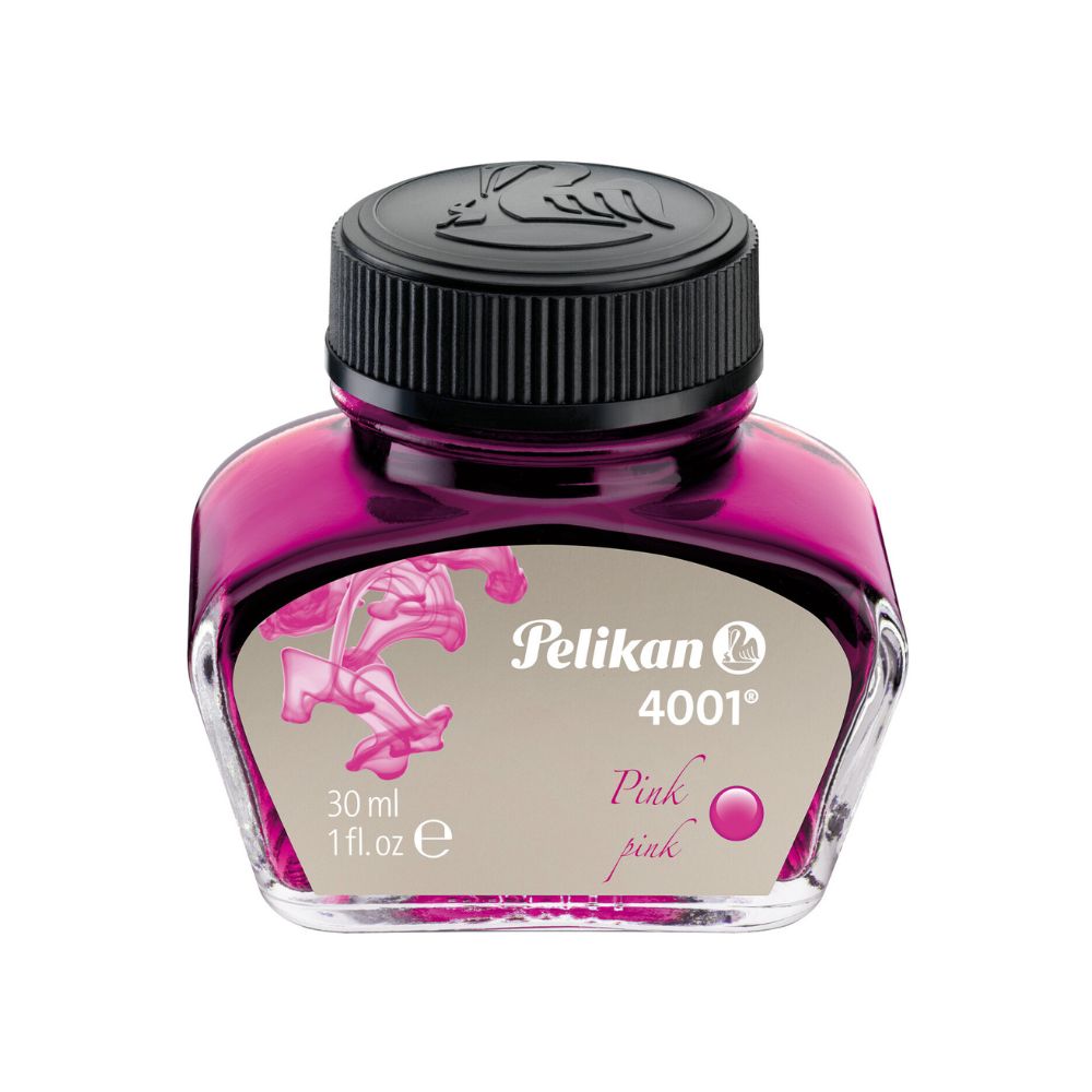 Botella de Tinta Pelikan 4001, Color Rosa 30 ml