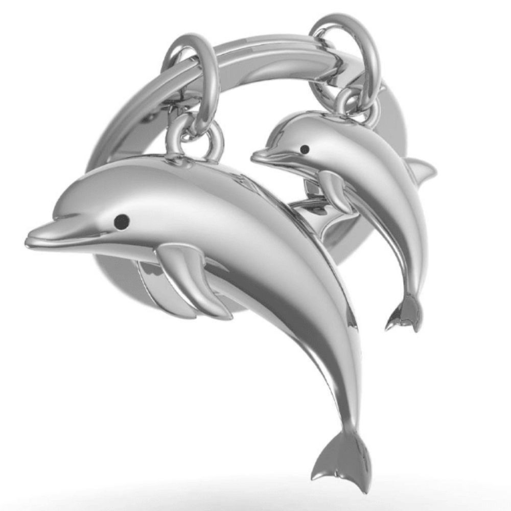 Llavero Metalmorphose Mamá y Bebé Delfín MTM145-06