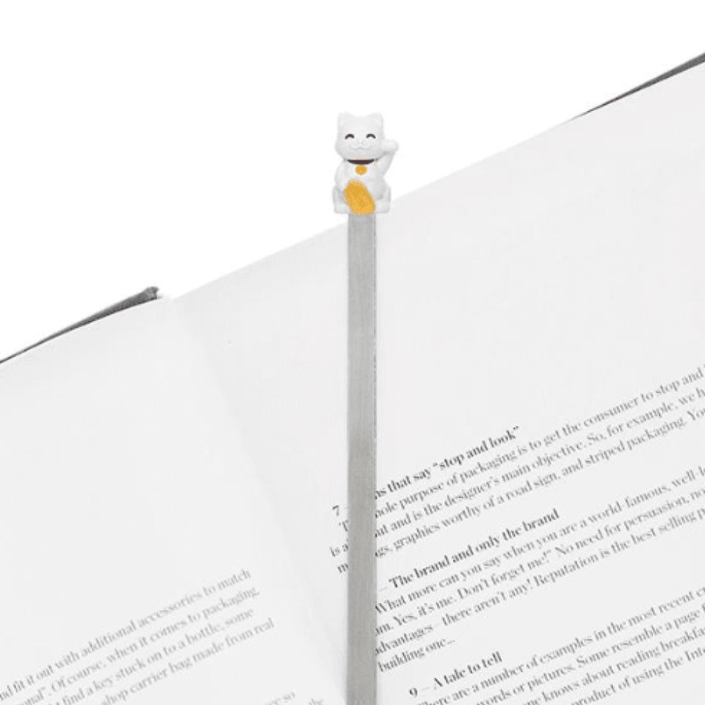 Marcador de Libro Metalmorphose Gato de la Suerte MTMB230-01