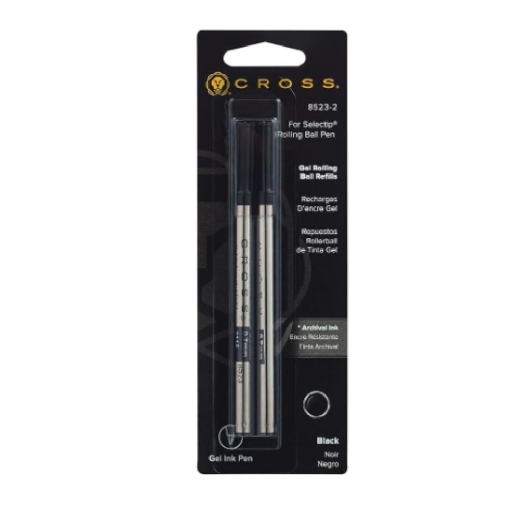 REPUESTO CROSS 8523-2 GELL ROLLERBALL NEGRO MEDIUM