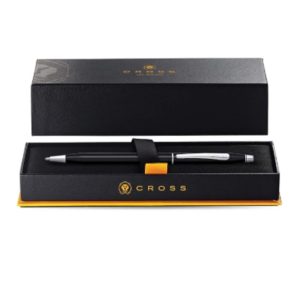 BOLÍGRAFO CROSS CLASSIC CENTURY NEGRO CROMADO.