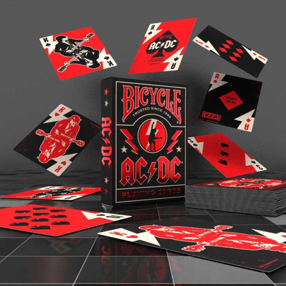 CARTAS PARA JUGAR BICYCLE AC/DC
