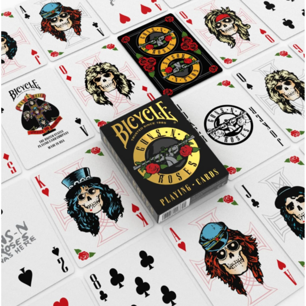 CARTAS PARA JUGAR BICYCLE GUNS & ROSES - Imagen 2