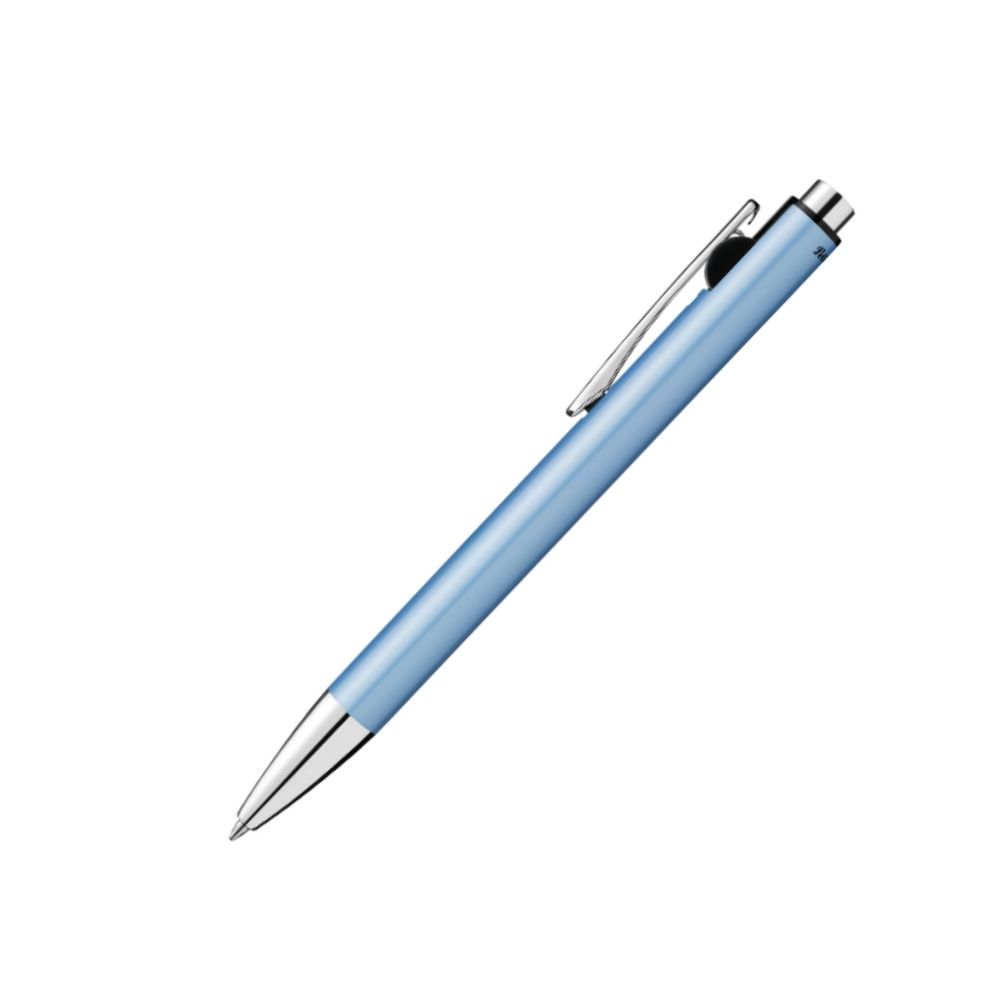BOLÍGRAFO DE PUNTA RETRÁCTIL SNAP COLOR AZUL ESMERILADO EN ESTUCHE METALLIC K10 DE REGALO. SKU: 821278