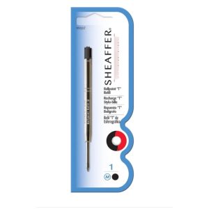 REPUESTO SHEAFFER TIPO "T" BOLÍGRAFO NEGRO PUNTO MEDIANO 99337