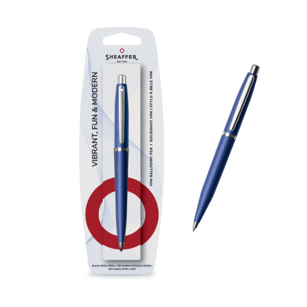 Bolígrafo Sheaffer VFM azul neon CT
