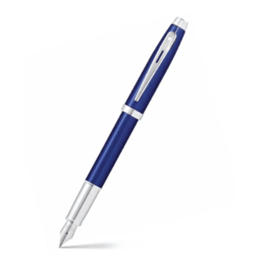 Pluma Fuente Sheaffer Serie 100 Laca Azul Brillante CT