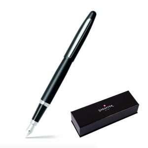 Pluma Fuente Sheaffer VFM Negro Mate CT punto mediano