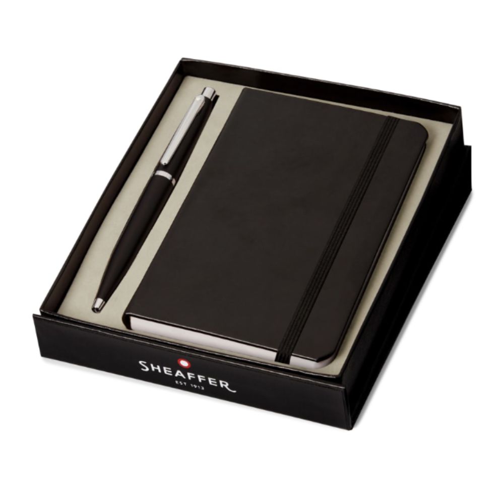 Bolígrafo Sheaffer VFM G9405, Negro mate CT + Libreta A6