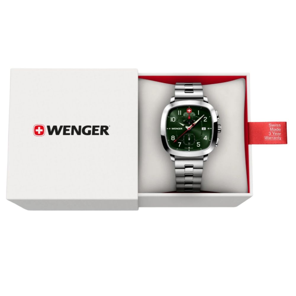 RELOJ WENGER 01.1933.112 DE DEPORTE VINTAGE SPORT CHRONO 39,5 - Imagen 2