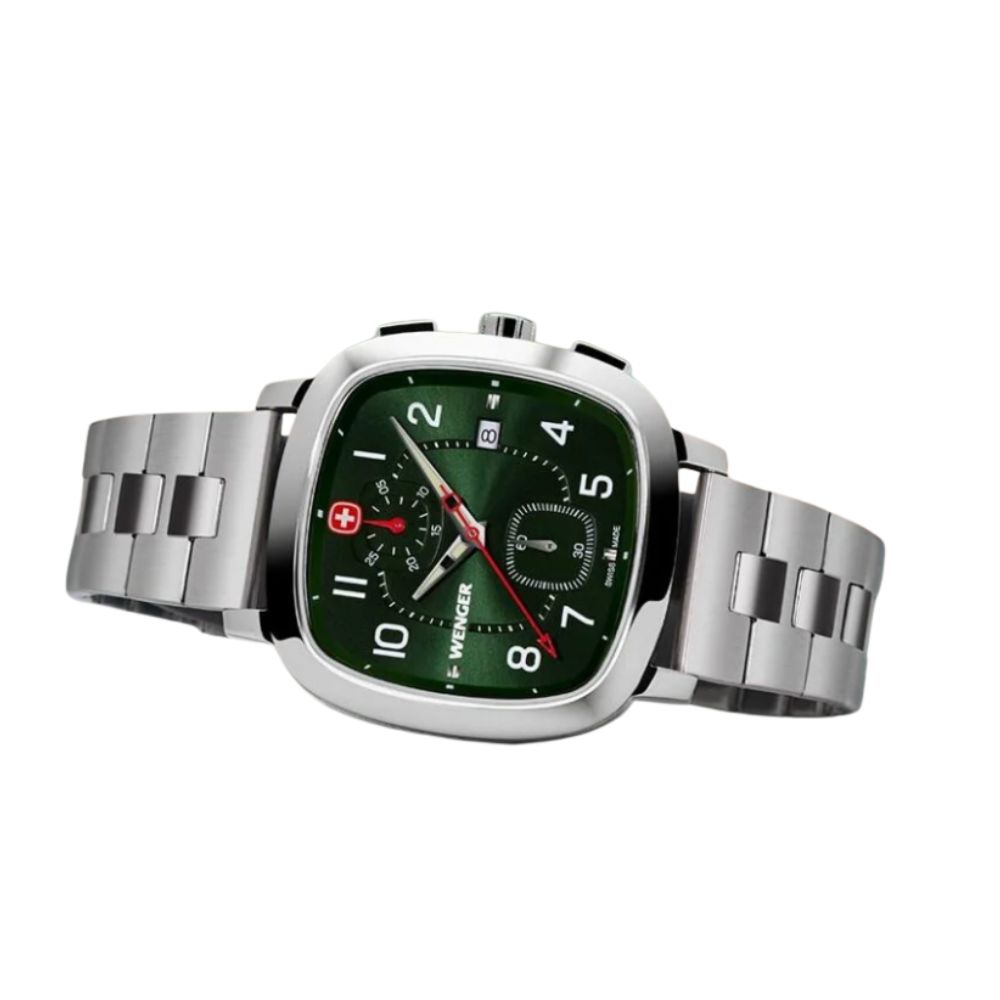 RELOJ WENGER 01.1933.112 DE DEPORTE VINTAGE SPORT CHRONO 39,5