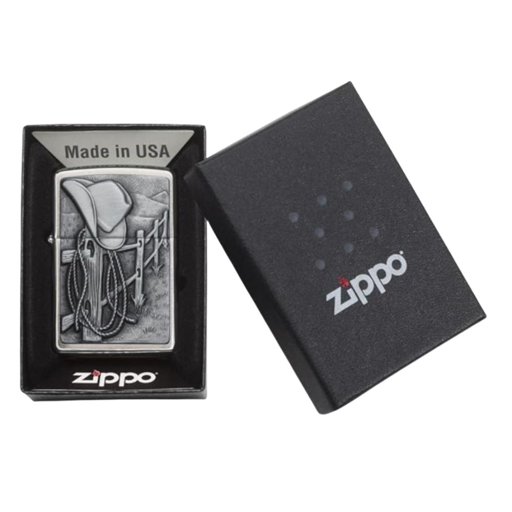ENCENDEDOR ZIPPO, MODELO 200 RESTING COWBOY - Imagen 2