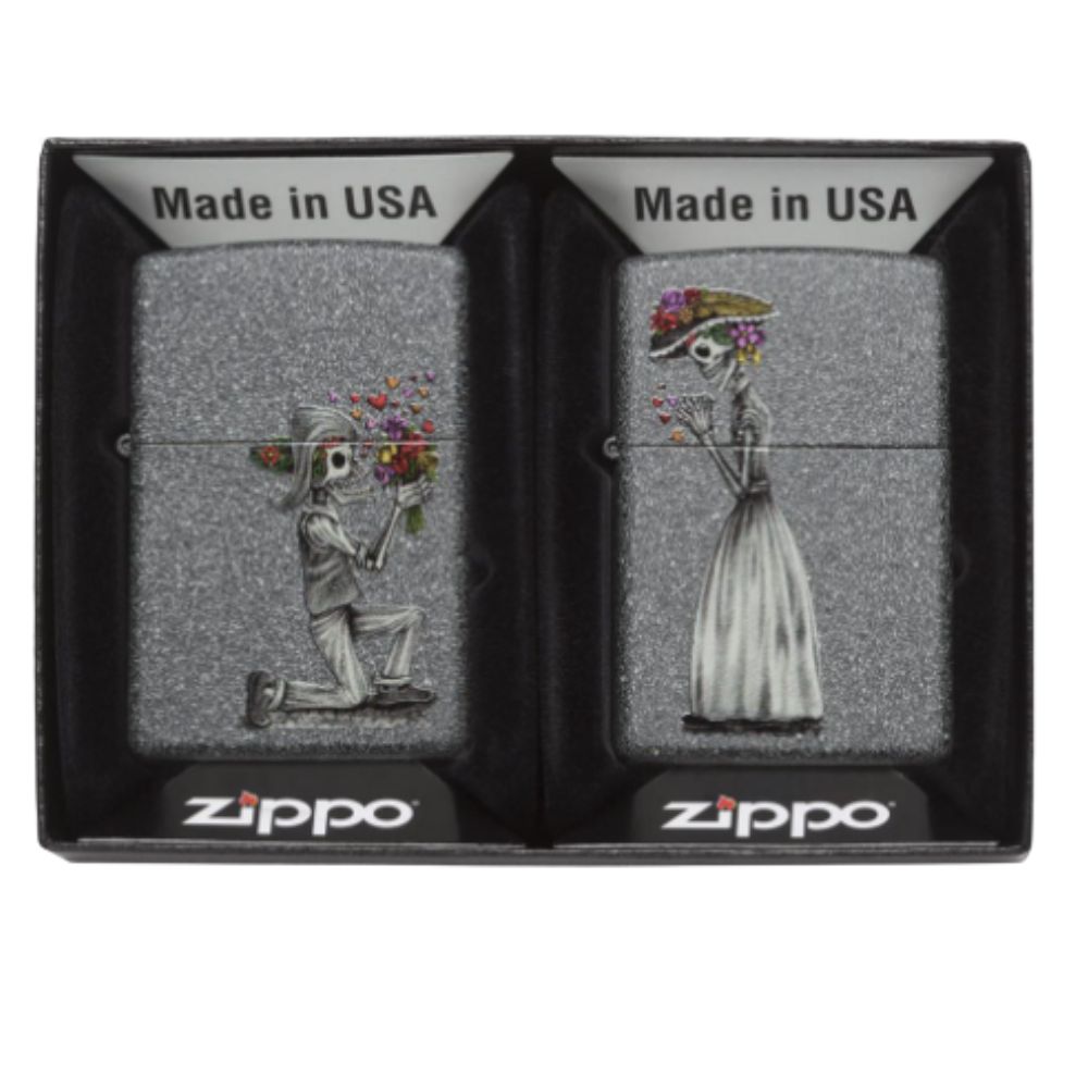ENCENDEDOR ZIPPO, MODELO 211 DAY OF DEAD SKULLS SET - Imagen 2