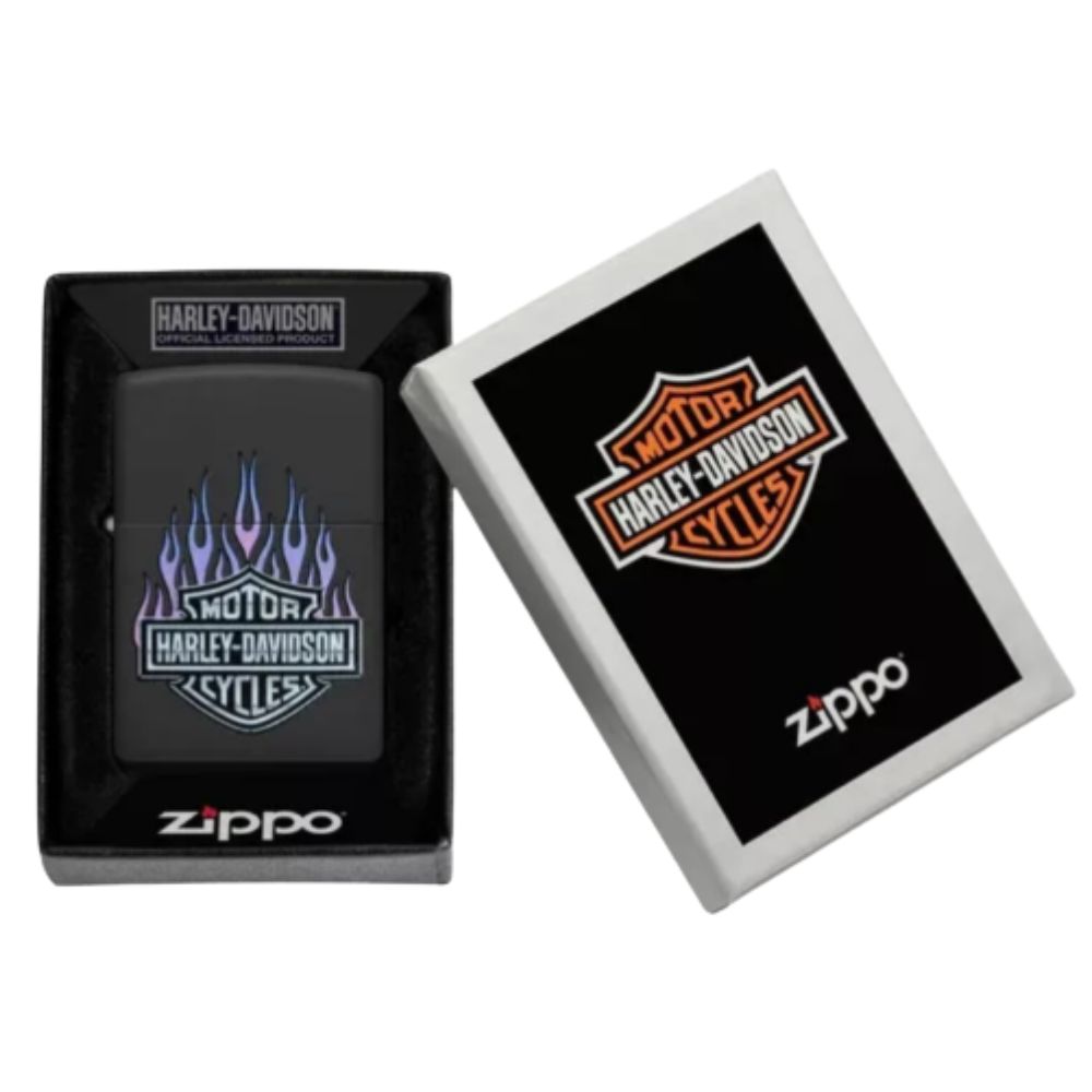 ENCENDEDOR ZIPPO, MODELO HARLEY-DAVIDSON BLACK MATTE - Imagen 2