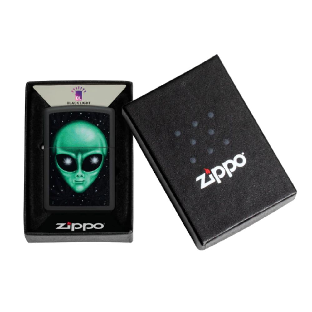 ENCENDEDOR ZIPPO, MODELO GLOWING ALIEN DESIGN - Imagen 2