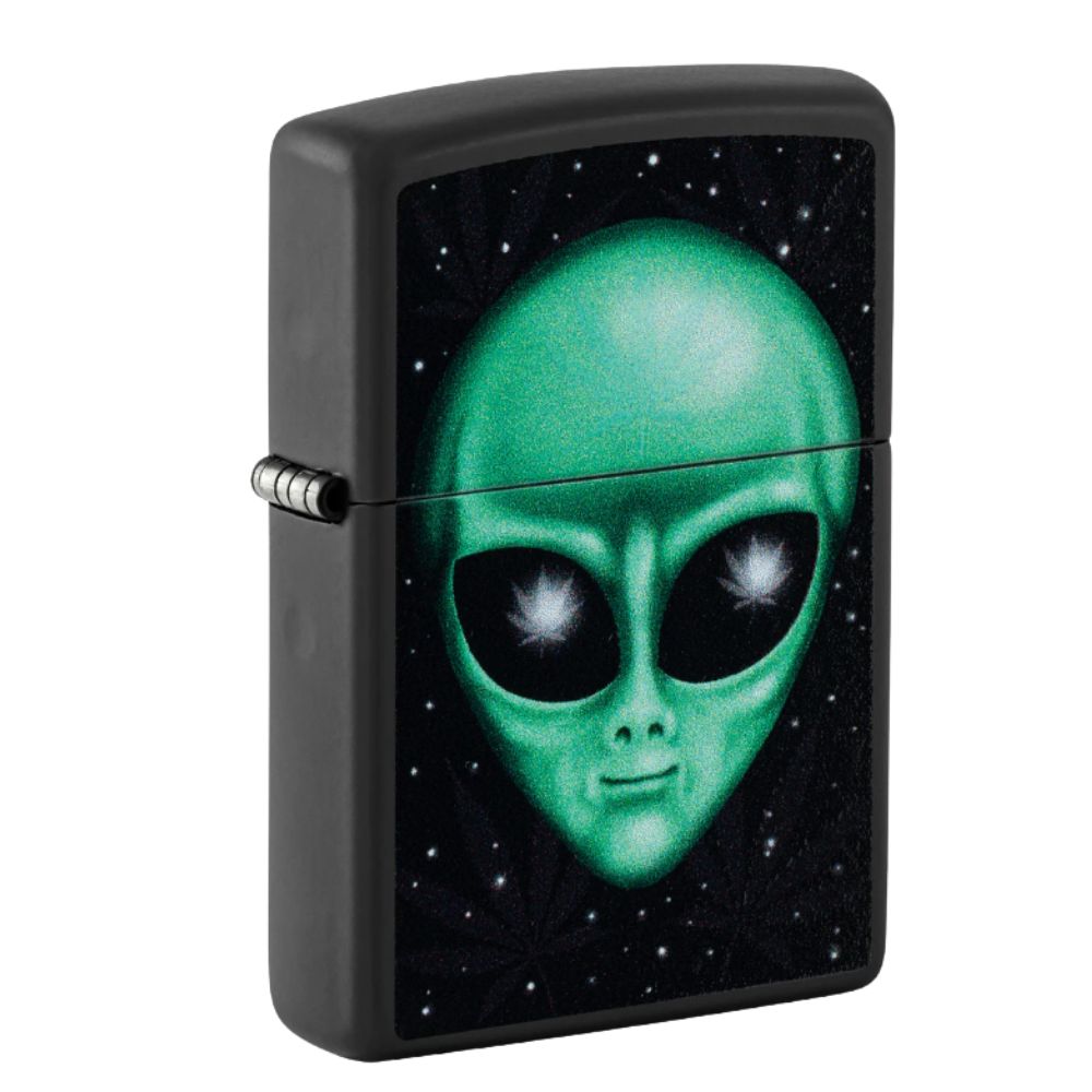 ENCENDEDOR ZIPPO, MODELO GLOWING ALIEN DESIGN