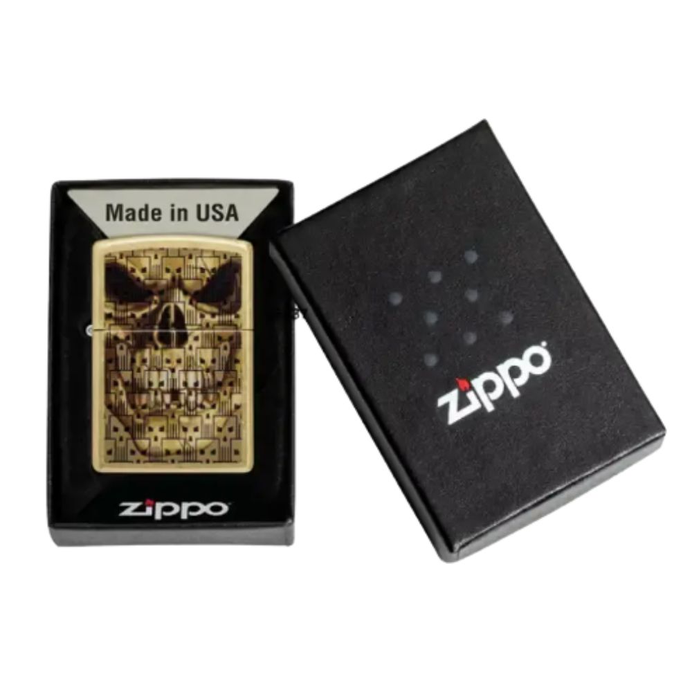 ENCENDEDOR ZIPPO, MODELO 46937 SKULL DESIGN - Imagen 2