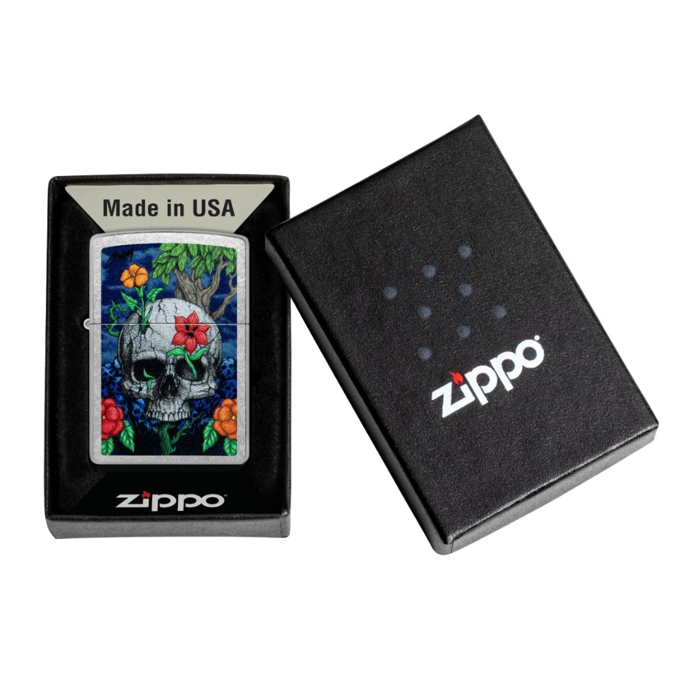 ENCENDEDOR ZIPPO, MODELO 207 SKULL DESIGN - Imagen 2