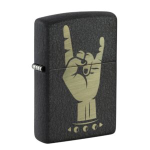 ENCENDEDOR ZIPPO, MODELO 47008 ROCK ON DESIGN