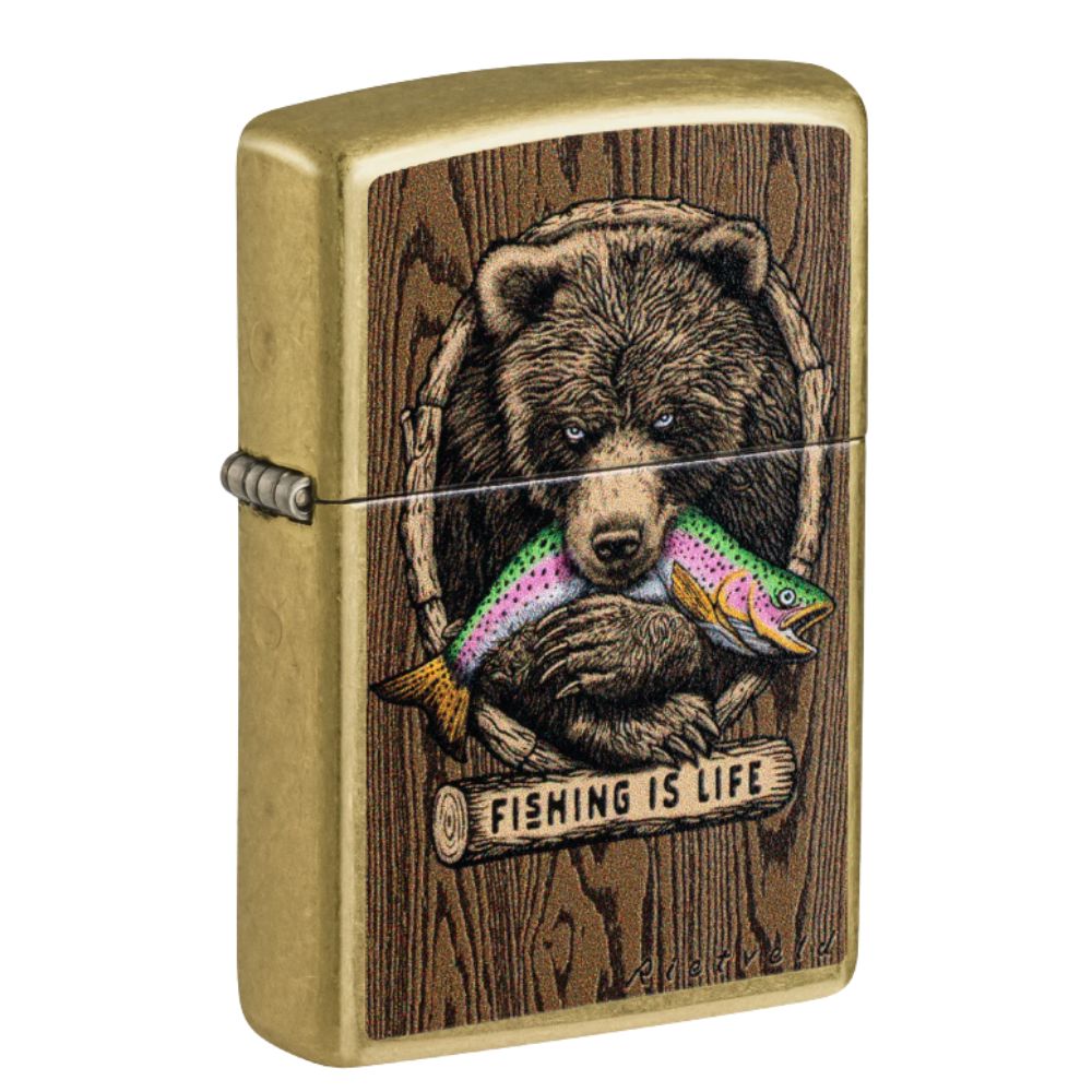 ENCENDEDOR ZIPPO, MODELO 47111 RIETVELD FISHING IS LIFE