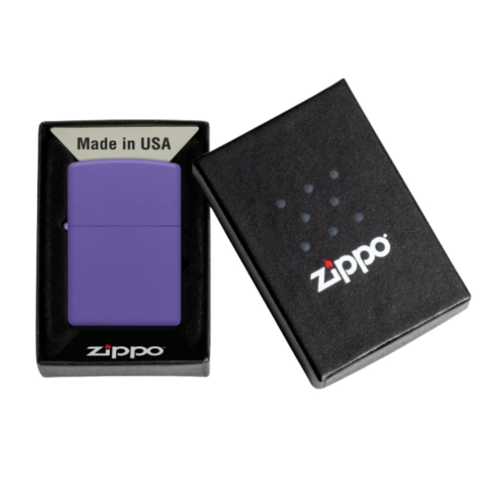 ENCENDEDOR ZIPPO MODELO 237, CLASIC PURPLE MATTE - Imagen 2