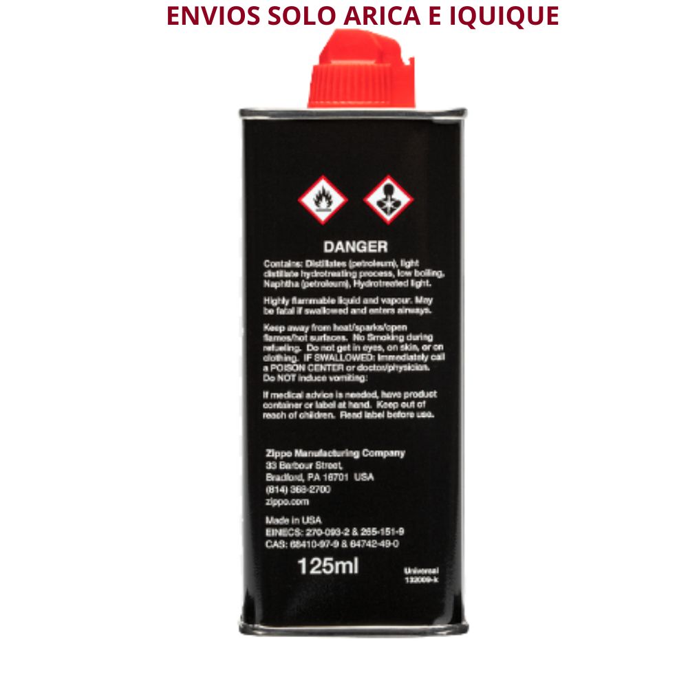 BENCINA ORIGINAL ZIPPO 125 ML (4OZ.) - Imagen 2