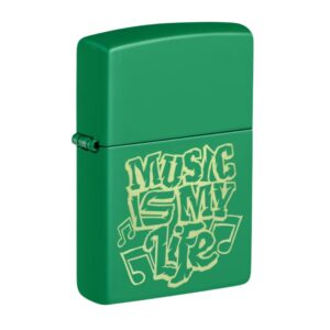 ENCENDEDOR ZIPPO MODELO 48844, MUSIC IS MY LIFE