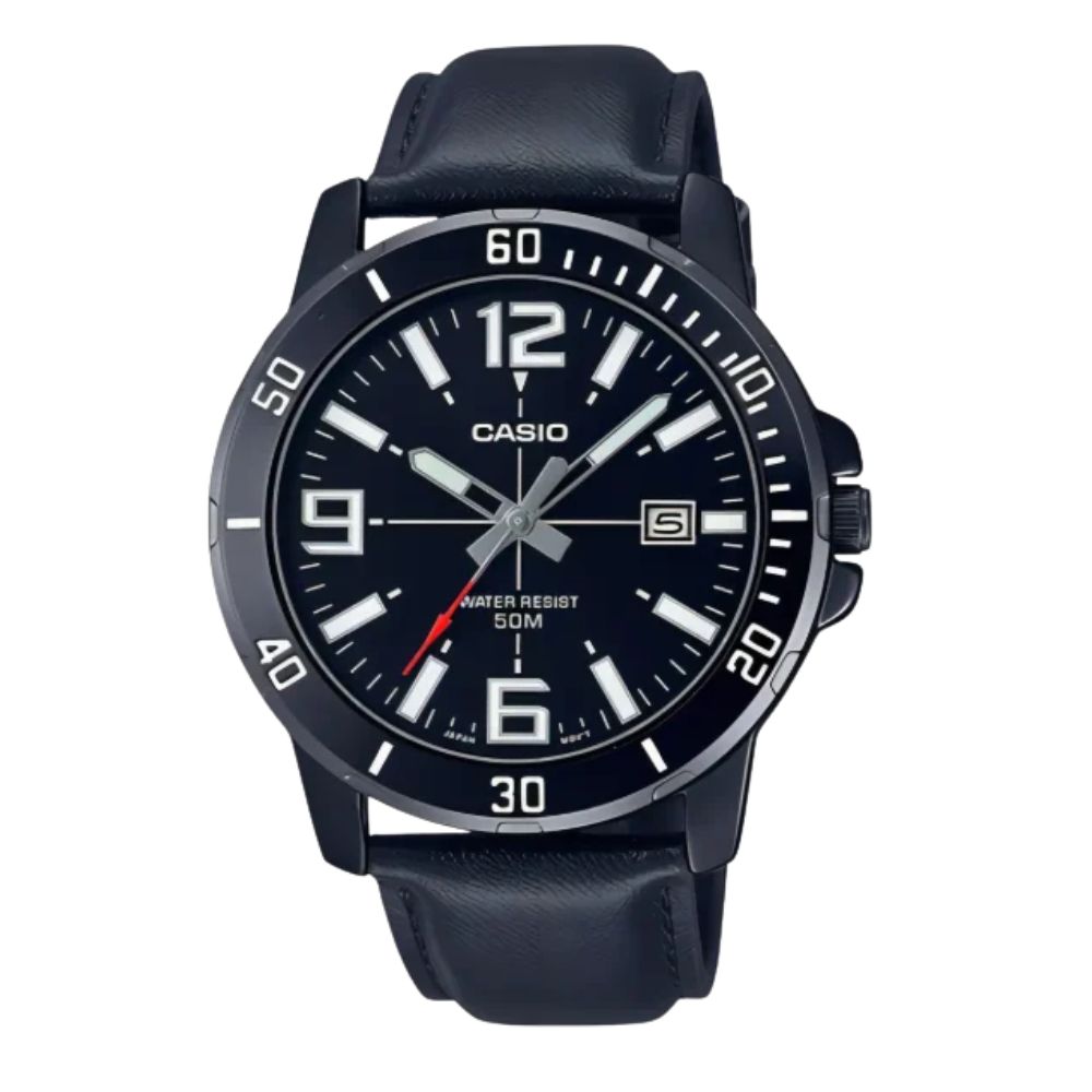 RELOJ CASIO TIMELESS MENS, MTP-VD01BL-1BVU